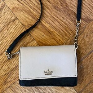 Kate Spade Black and White Crossbody Purse